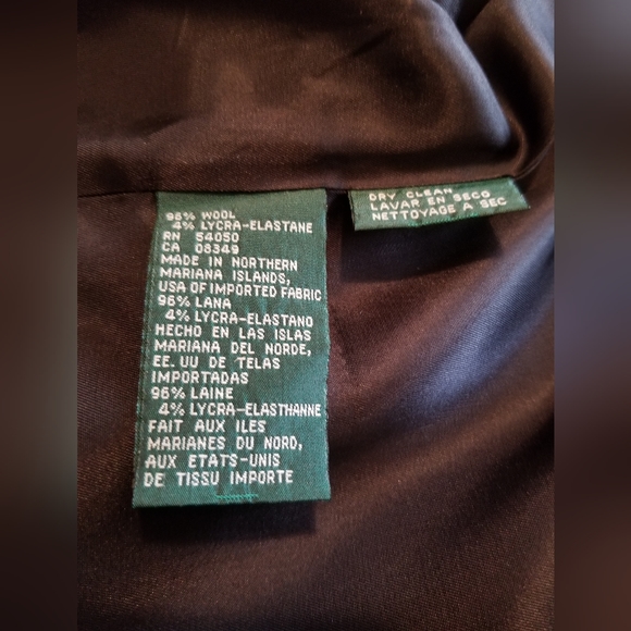 Lauren Ralph Lauren Women's Charcoal Grey 8P Suit - Picture 7 of 8